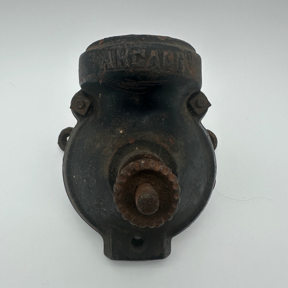 Vintage Arcade Cast Iron Wall Mount Coffee Grinder Base Antique Restoration Part